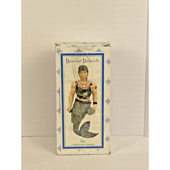 December Diamonds SARGE Christmas Ornament In Original Box Merman RETIRED 2006 - Picture 15 of 16
